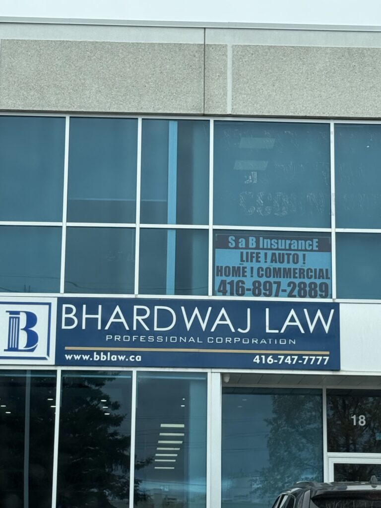 Bhardwaj Law Professional Corporation - photo by Zain Hasan via Google