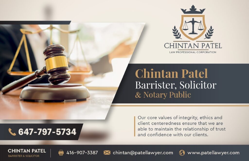 Chintan Patel Law Professional Corporation - Real Estate Lawyer & Notary Public - photo by Chintan Patel Law Professional Corporation - Real Estate Lawyer & Notary Public via Google