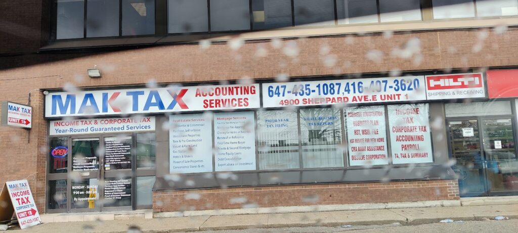 Mak Tax & Accounting Services Inc. - photo by Diamondtv1 via Google