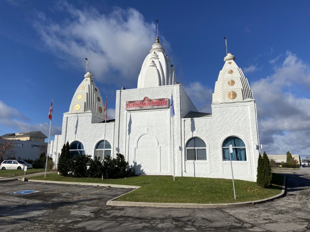 Mississauga's Ram Mandir - photo by Satish Kumar via Google