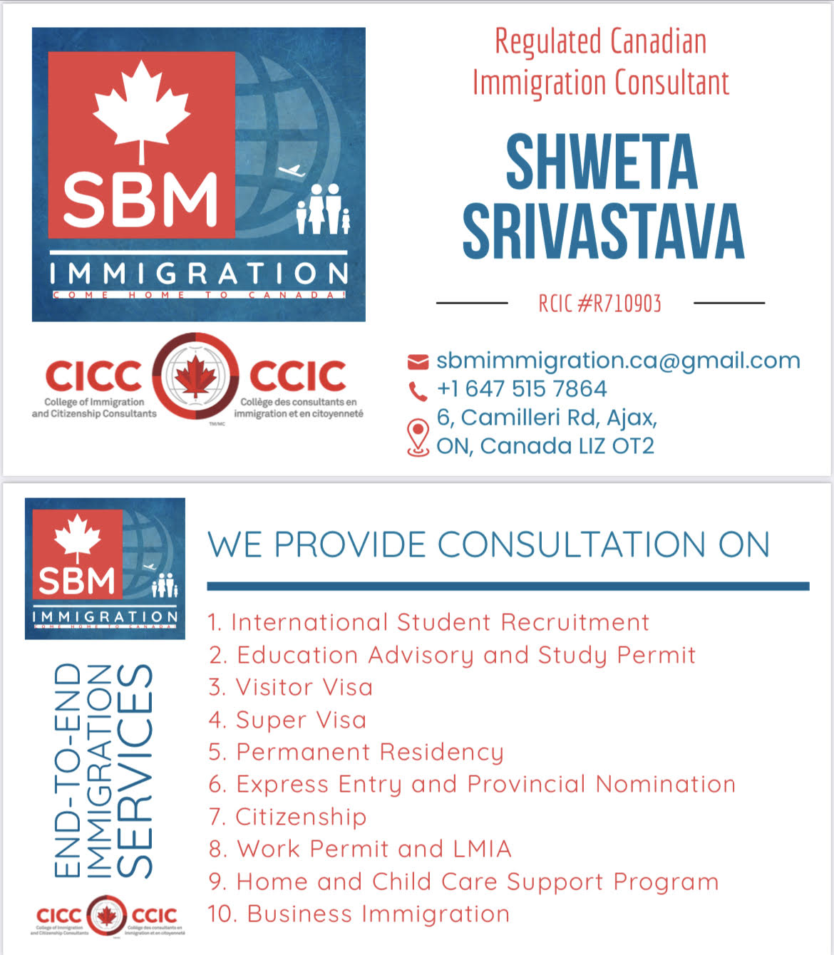 SBM Immigration Services Inc. - photo by SBM Immigration Services Inc. via Google